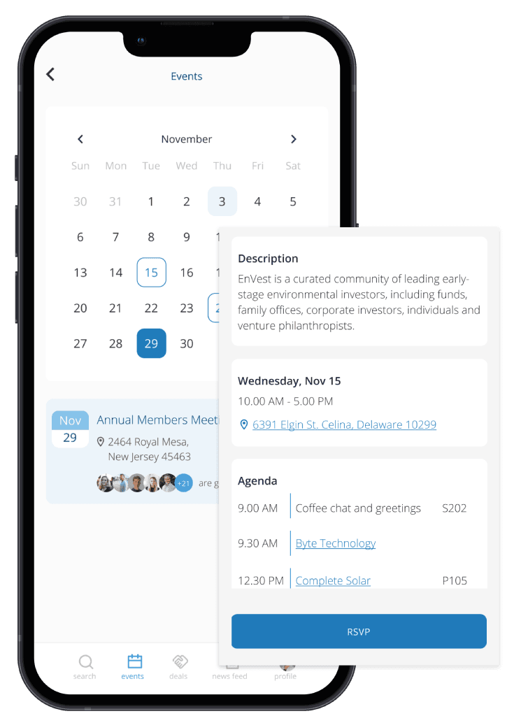 Makiety mobilne aplikacji inwestycyjnej EnVest